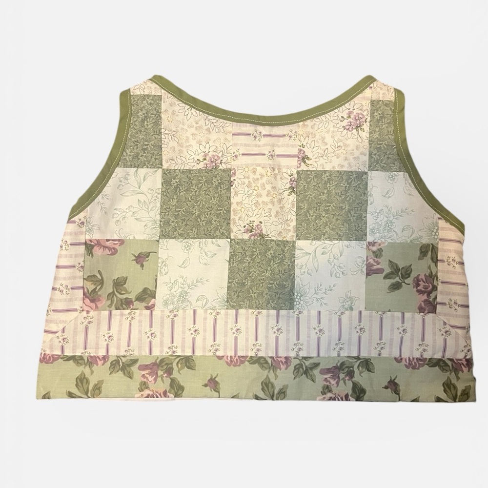 Patchwork Crop Top - image 2